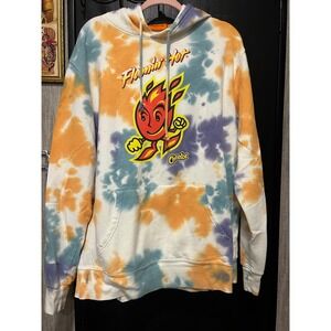Cheetos Flamin Hot Hoodie XL Tie Dye Graphic Pullover Sweatshirt